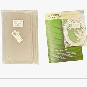Earthing Harmony Gray 20" x 36" Grounding Pillowcase - New